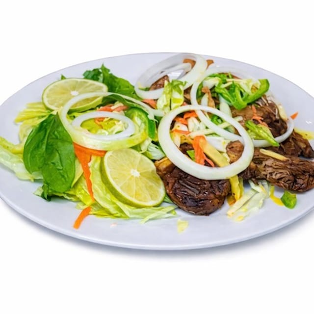 Grilled Goat with Rice.